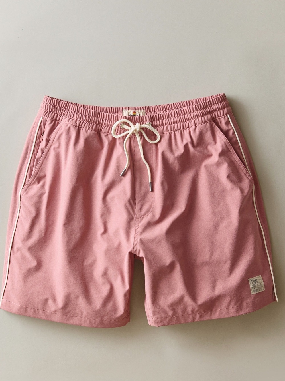 Marine Layer 6” Lined Sport & Swim Shorts Men’s Size M Coral Red